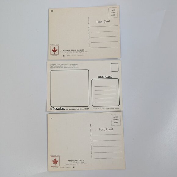 Vintage Niagra Falls Postcards Lot of 3 Different Scenes American Canadian Falls - Picture 2 of 4